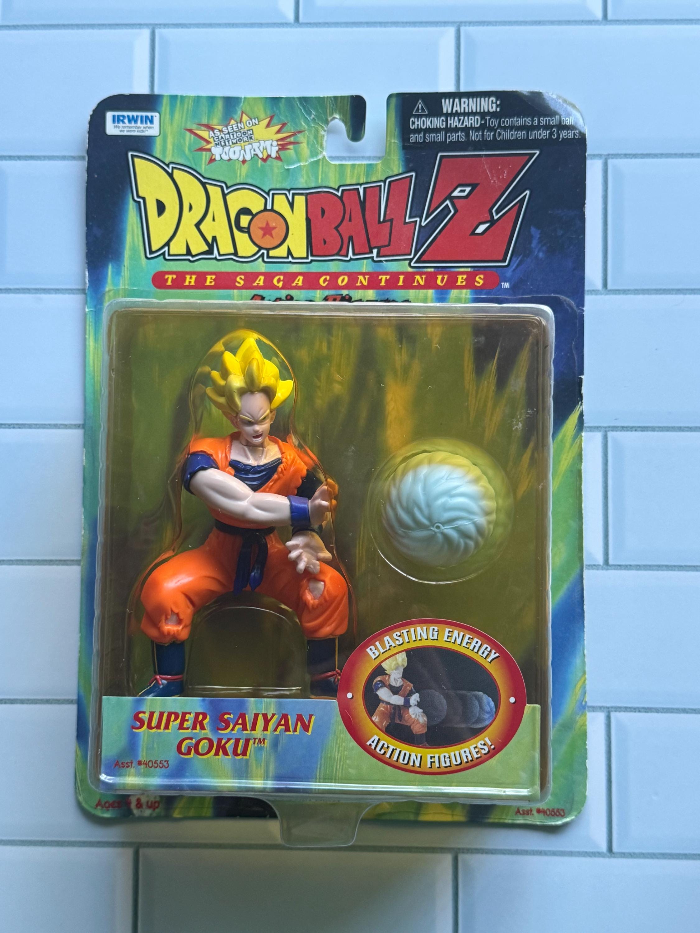 Vintage Dragonball Z Super Saiyan Goku Action Figure NEW 1999 - Etsy