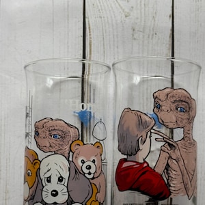 Paire de verres à boire ET Pizza Hut vintage 1982