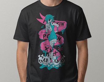 Holli-World T-Shirt – Hand-Drawn Pop Culture Art, Retro Cyberpunk Cartoon Poster