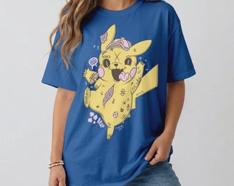 Yellow Monster Punk Rock T-Shirt | Retro Gaming Skater Parody Streetwear