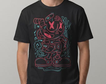 Last Cup of Sorrow Shirt | 1930s Rubber Hose Cartoon Character Tee, Rock & Roll Streetwear