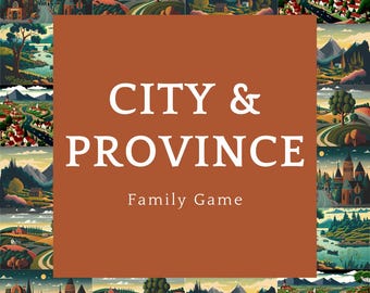 Stadt & Provinz - Ein schnelles, familienfreundliches Print-and-Play-Spiel