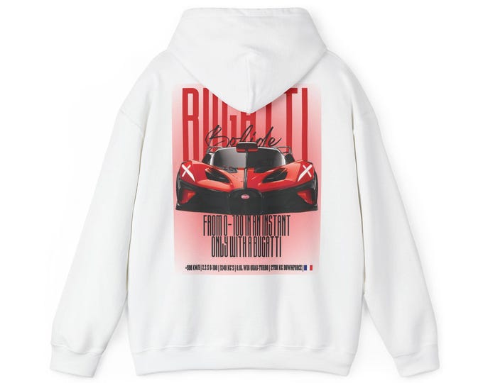 Bugatti Bolide White/Red Fury