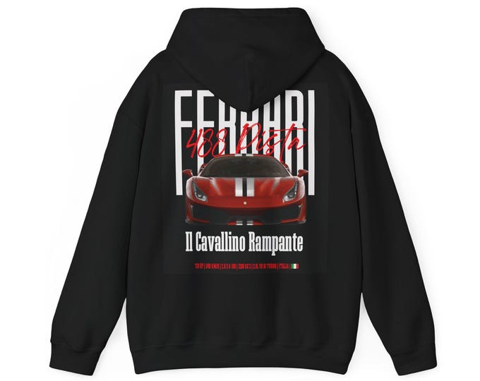 Ferrari 488 Pista Furious Hoodie Red/Black