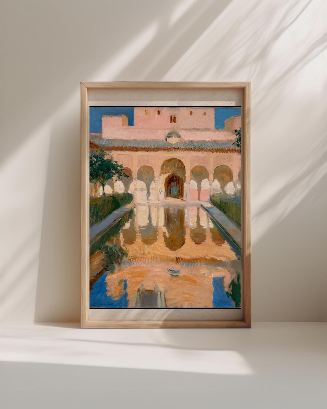 Alhambra Palace Art Print . Spanish Architecture Wall Art . Southern