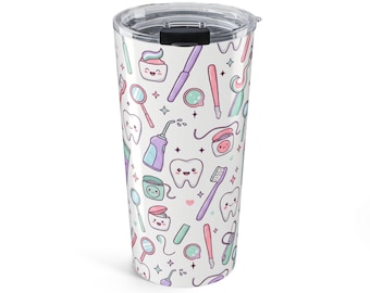 Dental Hygienist Tumbler Wrap Bundle PNG, 20oz Skinny Sublimation Design, Floss Boss, Smile Maker, Dental Hygienist Gift, 6 Designs