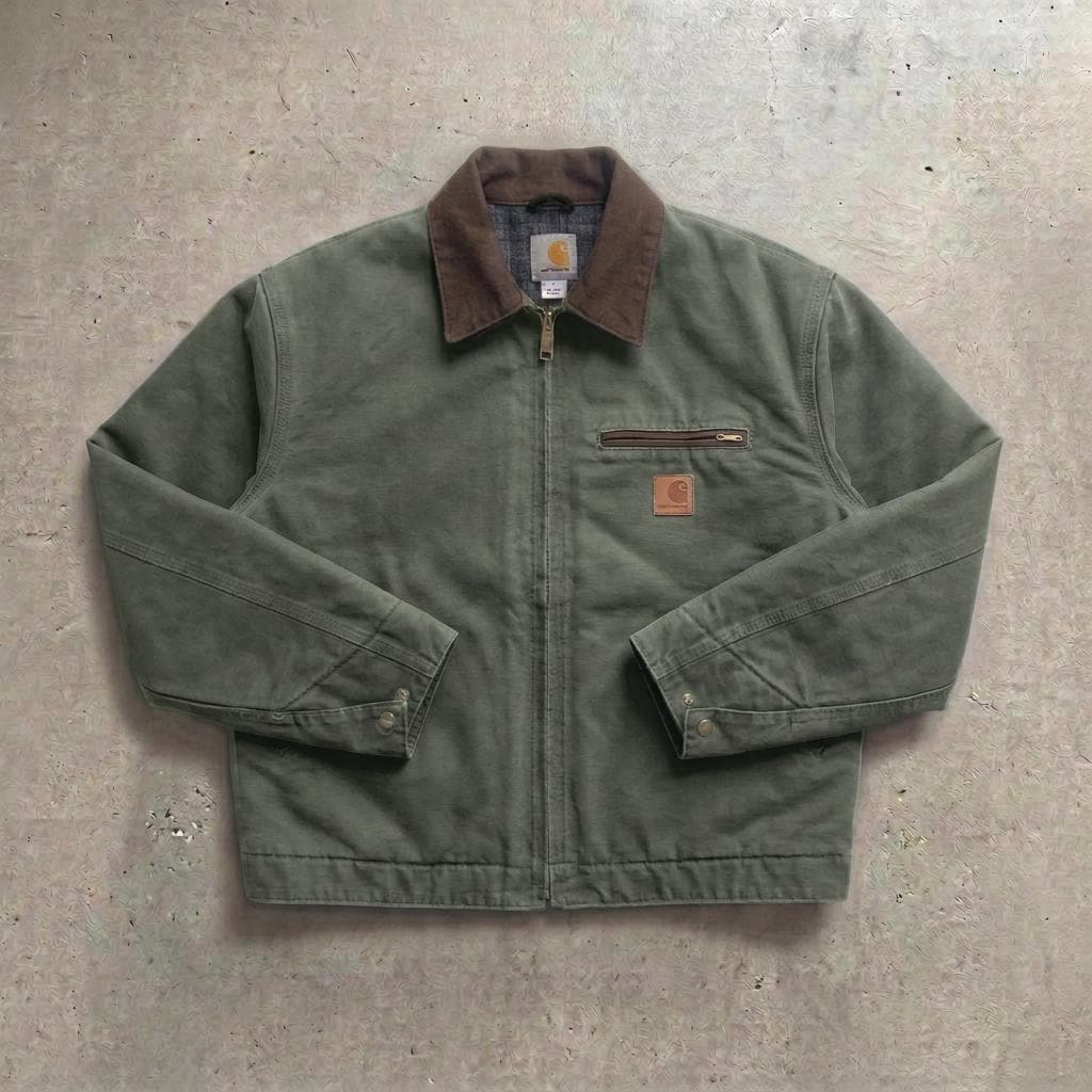 Carhartt Detroit Jacket J97 Moss Green - Etsy Canada