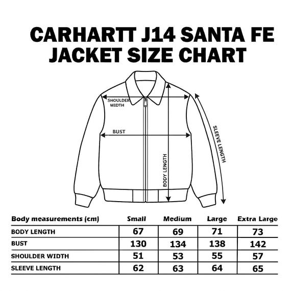 Carhartt J14 Santa Fe Jacket DKB - Etsy