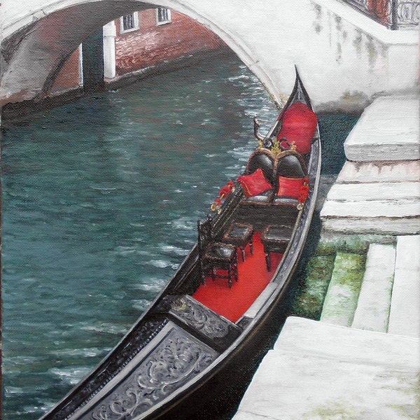 Venice OOAK oil painting