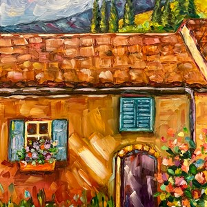 Tuscany oil painting