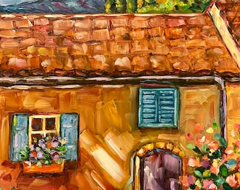 Tuscany oil painting