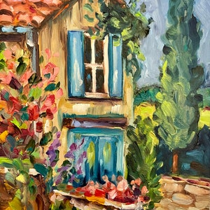 French chateau painting