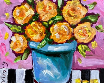 Small Floral oil painting