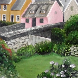 Doolin print from an OOAK oil painting Ireland,matted and ready to frame