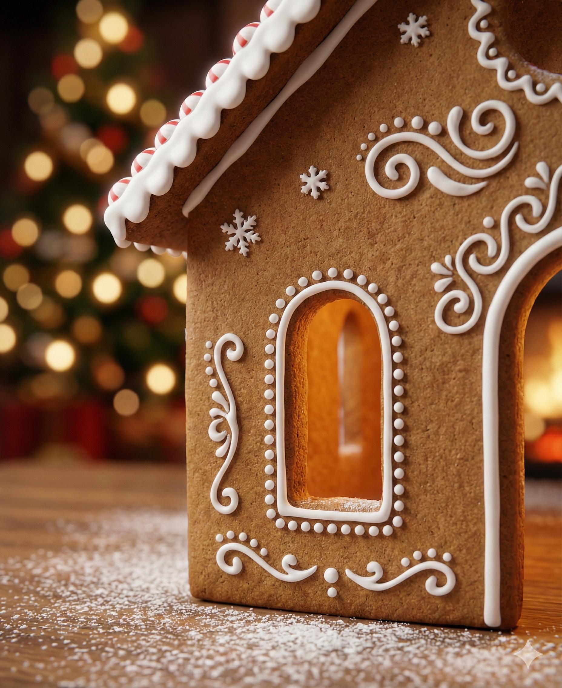 Gingerbread Church Template Printable PDF Pattern (easy & Classic