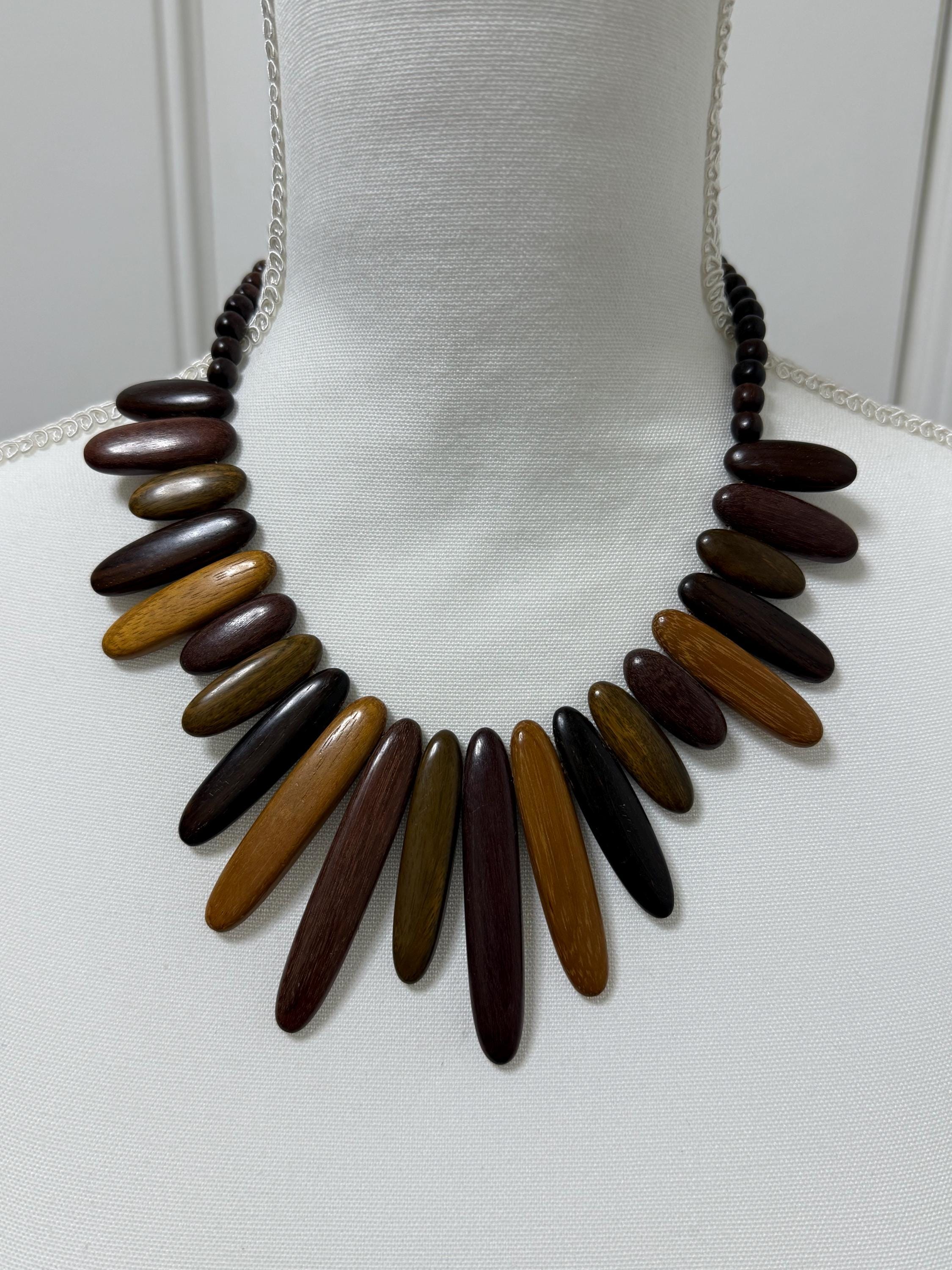 Costa Rica Wood Jewelry - Etsy display picture 1