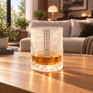 Frostat kristallglas med whisky, Elegant Rocks-tumbler, bourbon- och skotskt glas (210 ml)