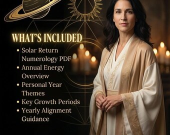 Solar Return & Yearly Energy Guide: Personalized Reading (Digital Download)