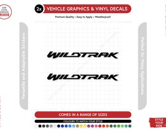 2x Ford Ranger Wildtrak-autostickers vinylstickers - meerdere kleuren en maten