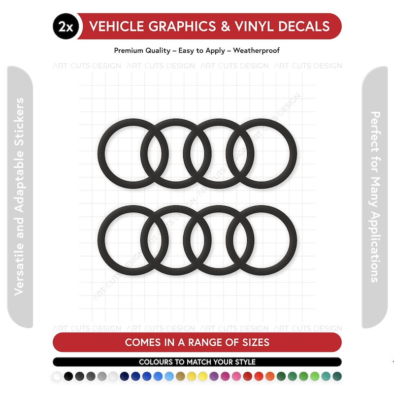 Audi Decal Car Stickers - Etsy UK