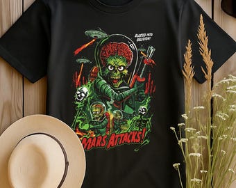 Mars Attacks Shirt | Alien Invasion Horror Comic Tee | Sci-Fi Cult Classic Fan Gift | S-4XL