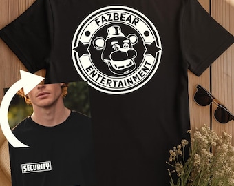 Five Nights at Freddys Security Shirt | Fazbear Entertainment Tee | FNAF Fan Gift | Horror Game | S-4XL