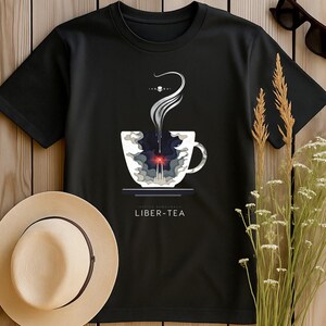 Helldivers 2 Liber-Tea Graphic Tee | Super Earth Democracy Shirt | Skull Cup Unisex S-4XL