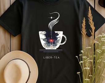 Helldivers 2 Liber-Tea Graphic Tee | Super Earth Democracy Shirt | Skull Cup Unisex S-4XL