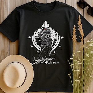 Helldivers 2 Hero Poster Graphic Tee | Super Earth Trooper Shirt | Democracy Fan Unisex S-4XL
