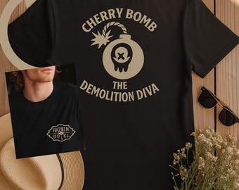 Hazbin Hotel Cherry Bomb Shirt | Demolition Diva Tee | Animated Fan Gift | S-4XL
