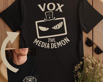 Hazbin Hotel Vox Shirt | Media Demon Tee | Animated Series Fan Gift | Hell Overlord Tee | S-4XL