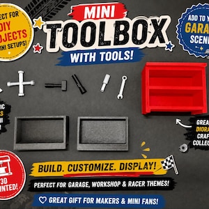 Dockhusgarageset Verktygslåda med Miniverktyg