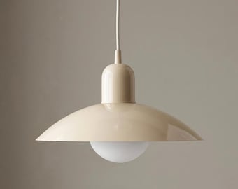 Modern Nordic Dome Pendant Lamp – Wrought Iron Hanging Ceiling Light, Minimalist Wide Shade