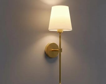 Wireless Modern Wall Sconce Light – Rechargeable Bedside & Hallway Wall Light