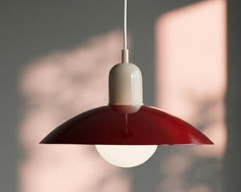 Modern Nordic Dome Pendant Lamp – Wrought Iron Hanging Ceiling Light, Minimalist Wide Shade