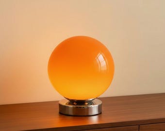 Modern Glass Globe Desk Lamp – Bedside Table Lamp