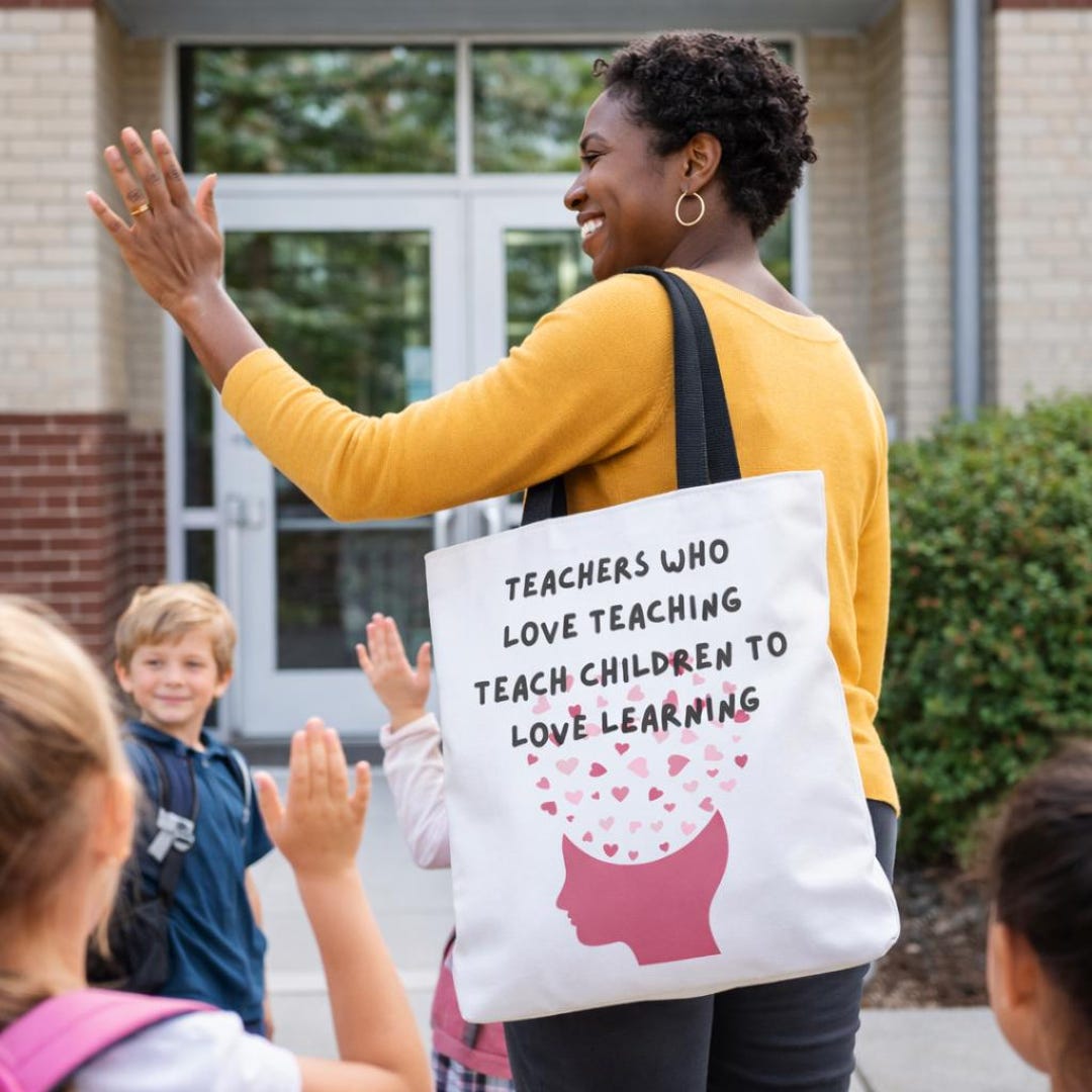 Teacher Appreciation Tote Bag - Teachers Who Love Teaching ...