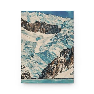 Glacial Mountain Landscape Hardcover Journal | Matte Notebook image 2