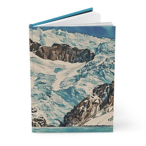 Glacial Mountain Landscape Hardcover Journal | Matte Notebook image 1
