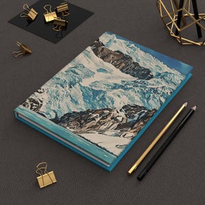 Glacial Mountain Landscape Hardcover Journal | Matte Notebook image 6