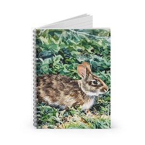 Marsh Hare Spiral Notebook, Ruled Line | Woodland Rabbit Journal