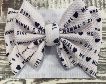 Momma’s girl bow style head wrap