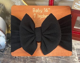 black bow style head wrap