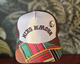 Custom A-Frame Snapback Hat: BrownSkin Design