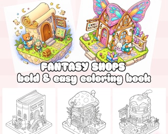 Cozy coloring book,30 cute coloring pages for adults and children,relaxing coloring pages, kawaii coloring pages for printing(download PDF)