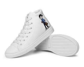 Men’s high top canvas shoes