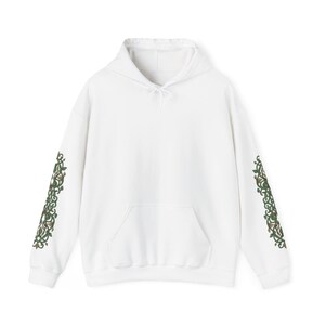 Sudadera con capucha de ciervo del bosque: estampado de astas de árbol en la espalda, diseño Nature Spirit imagen 15