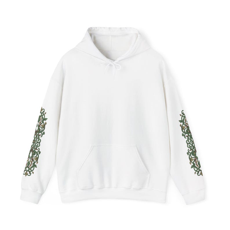 Sudadera con capucha de ciervo del bosque: estampado de astas de árbol en la espalda, diseño Nature Spirit imagen 15