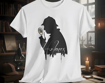 Sherlock Holmes Silhouette T-Shirt | Mystery Detective Tee
