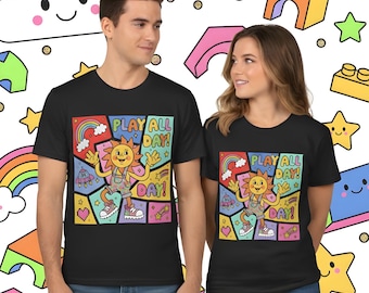 Kidcore Sun Graphic Tee, Retro Comic Style T-Shirt